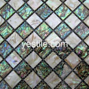 Papiermosaikfliese aus Abalone-Muschel