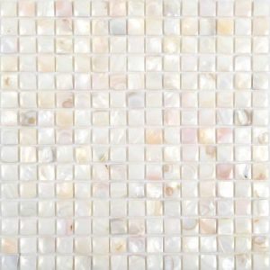 natural white convex mother of pearl mosaic tile