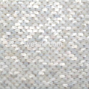 pure white convex shell mosaic tile
