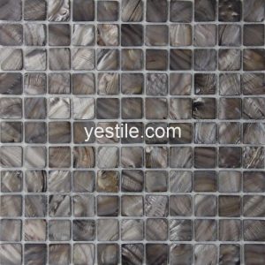 dyed grey mother of pearl mosaic tile