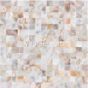 natürliche Farbe nahtlose quadratische Perlmutt-Mosaik-Fliese