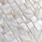 natural white patterned shell tile