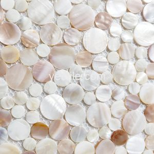 mixed round mother of pearl mosaic tile