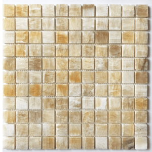 honey onyx mosaic tile 23x23 mm
